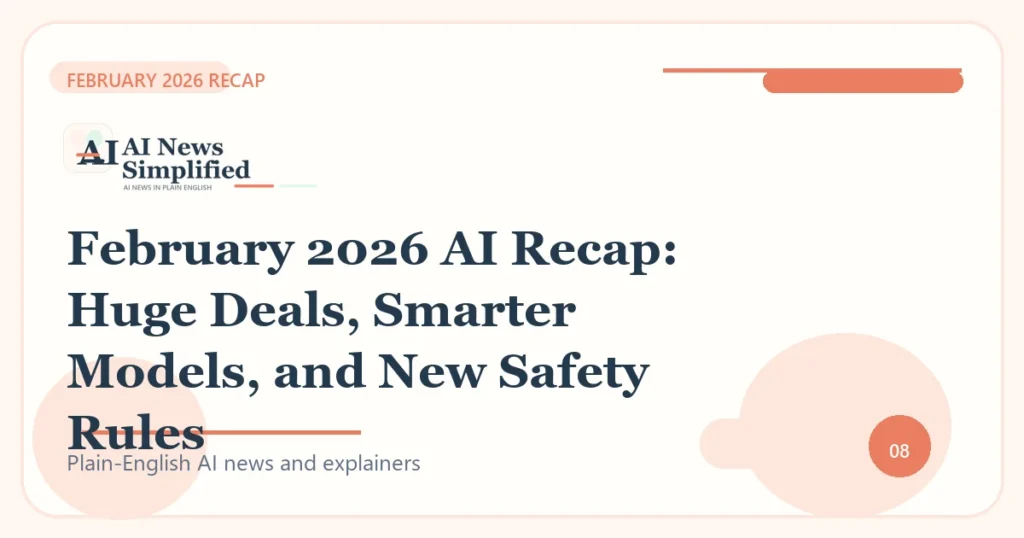 February 2026 AI Recap: Huge Deals, Smarter Models, and New Safety Rules