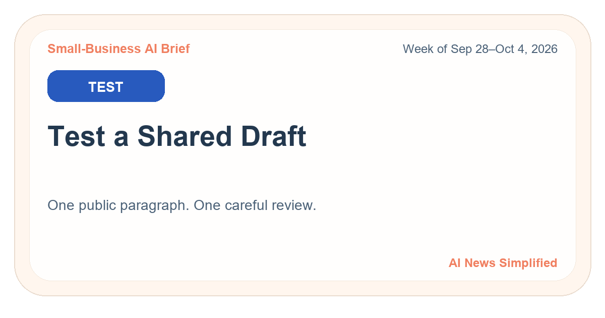 ChatGPT Adds Shared Pages: Test One Draft and Review